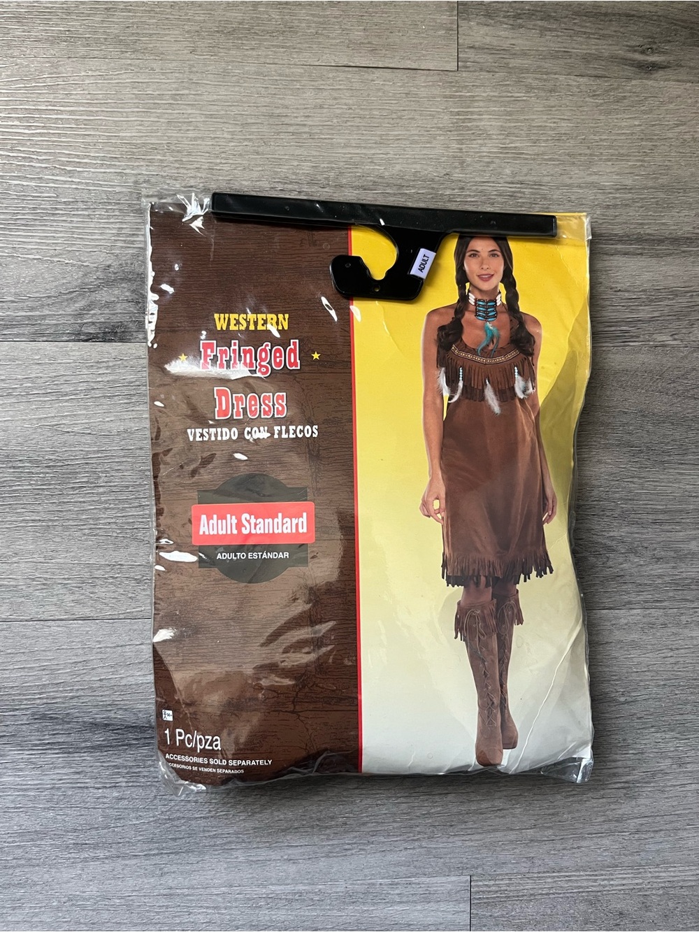 Western Fringed Dress Women’s Costume - Brown